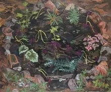 quinn mcnichol, "the garden that i grew," Oil on Canvas, 30" x 36" x 2", 2024