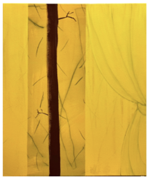 Herbert Steven Lemon, "Out My Window #4", Paint on Canvas, 20" x 16", 2024