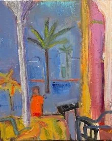 Stephen Dinsmore,  Tangier  Oil on Canvas, 20" x 16", 2024