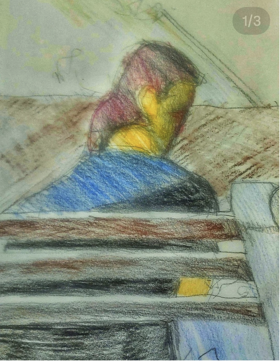 Michael Louis Johnson, sketchbook drawing