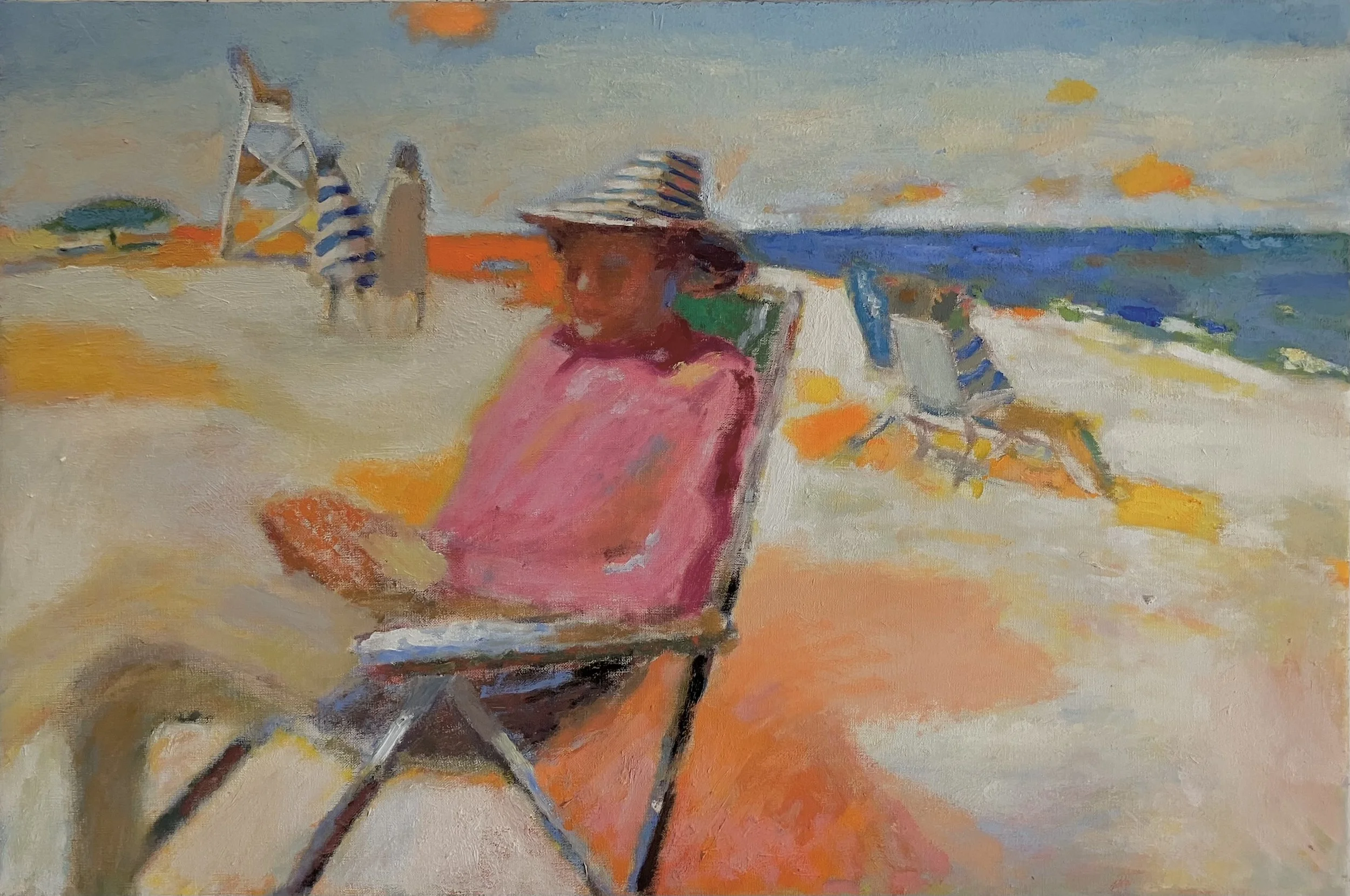 "Pink Shirt", Oil on Canvas, 18" x 27", 2021