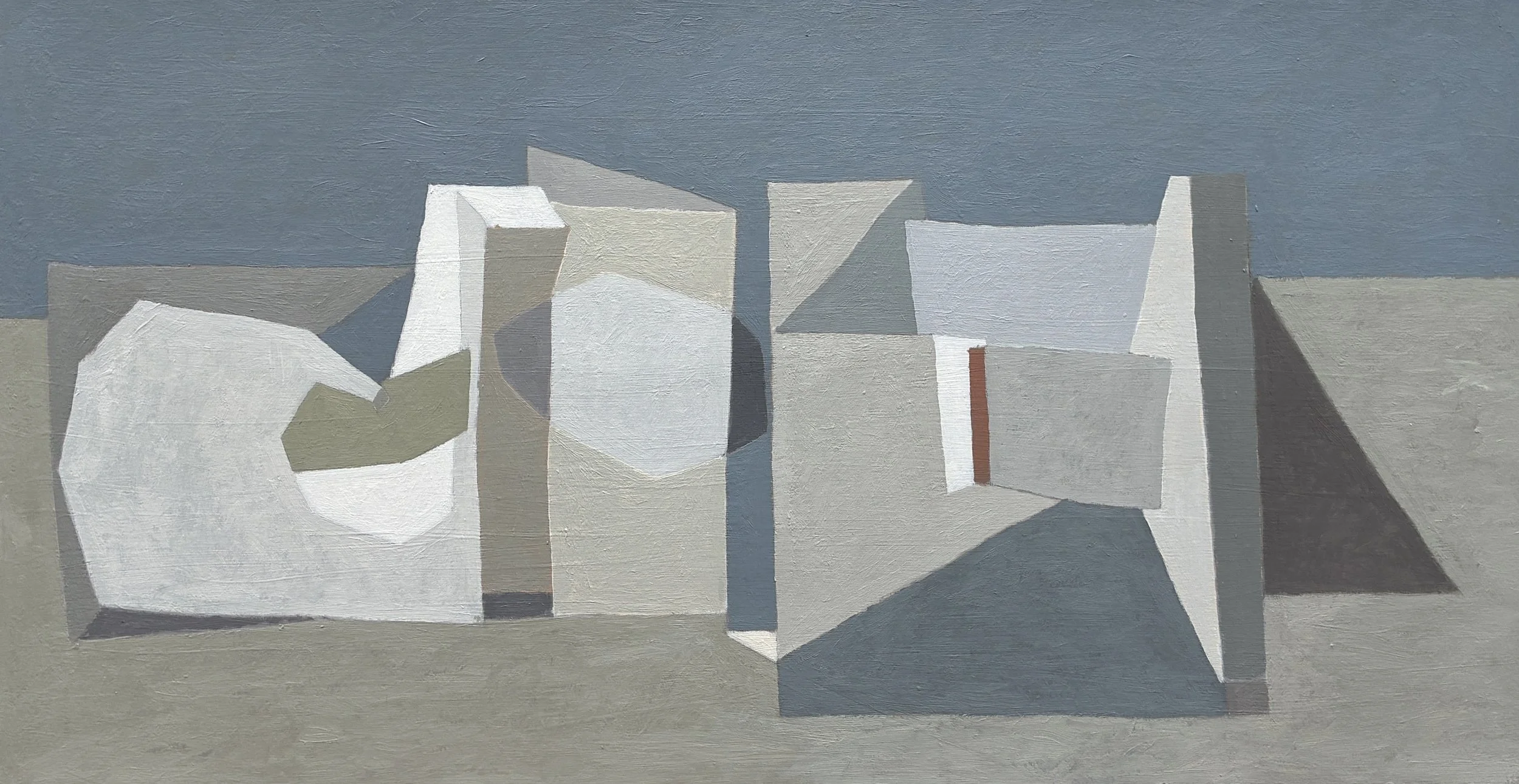 "Monolith", Oil/Paper/Mounted, 24.75" x 35.75", 2025