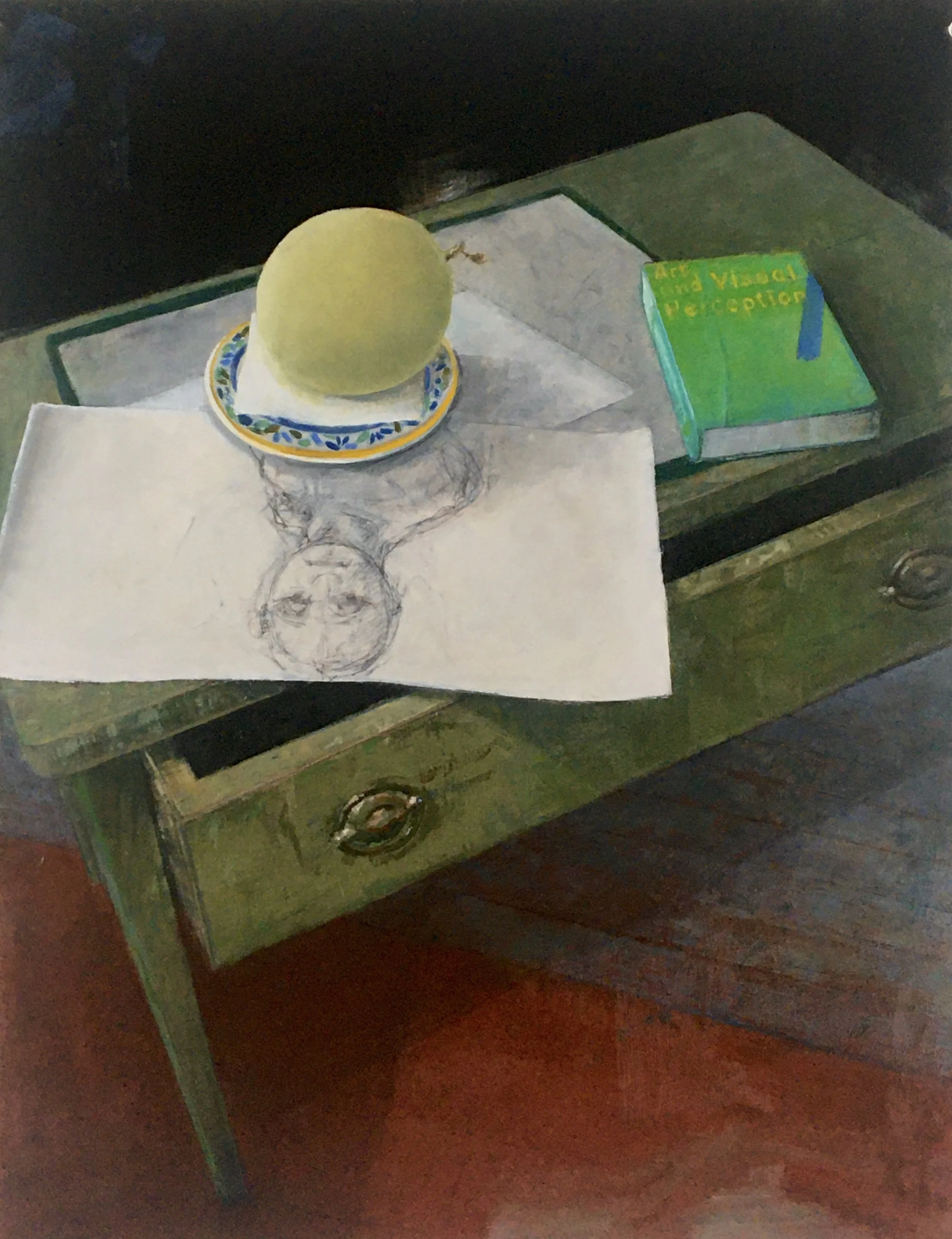 Daniel Dallman, "Honeydew and Such", Oil on Wood Panel, 21" x 16", 2025
