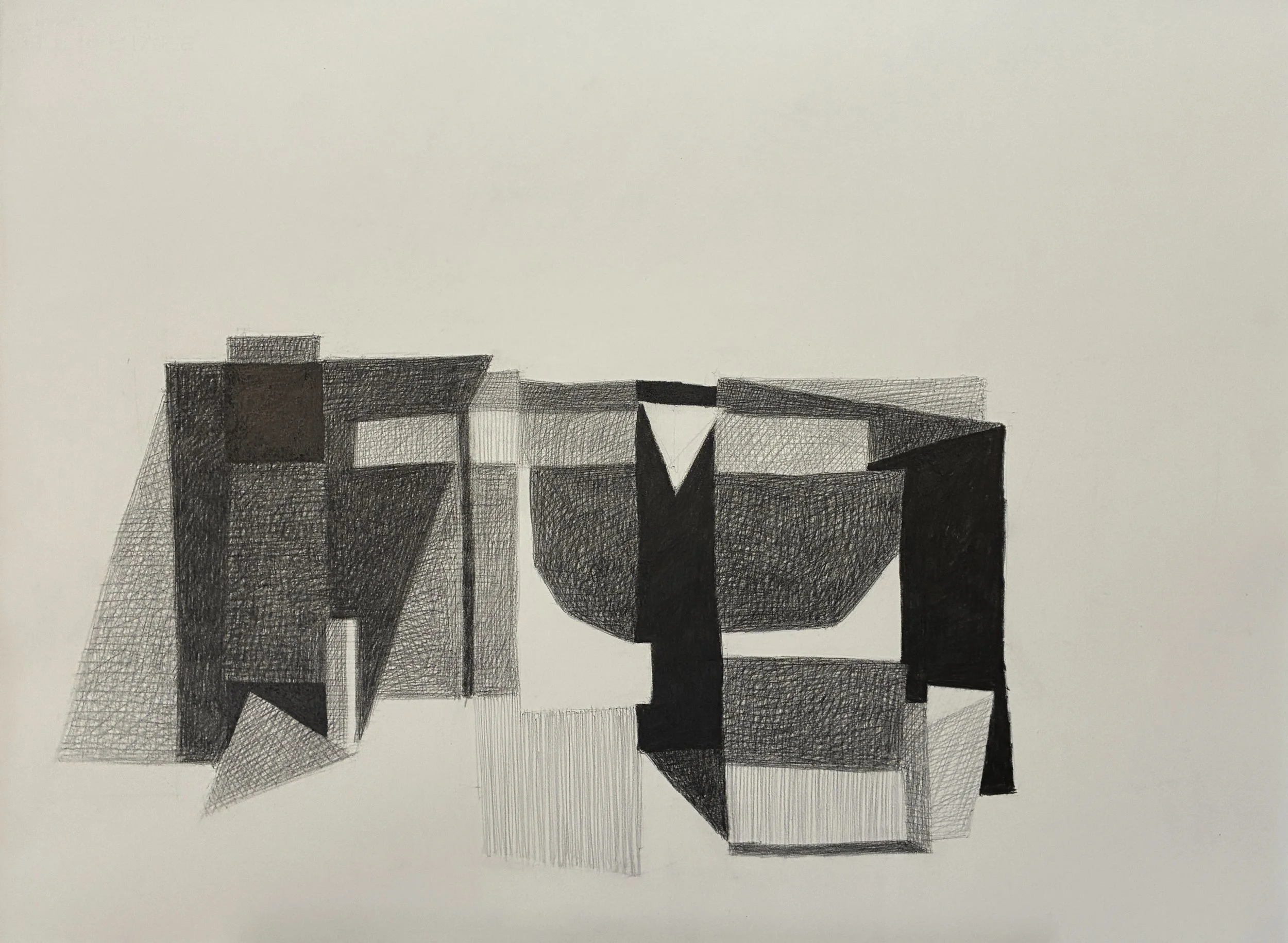 "Untitled", Graphite, 22" x 30", 2025