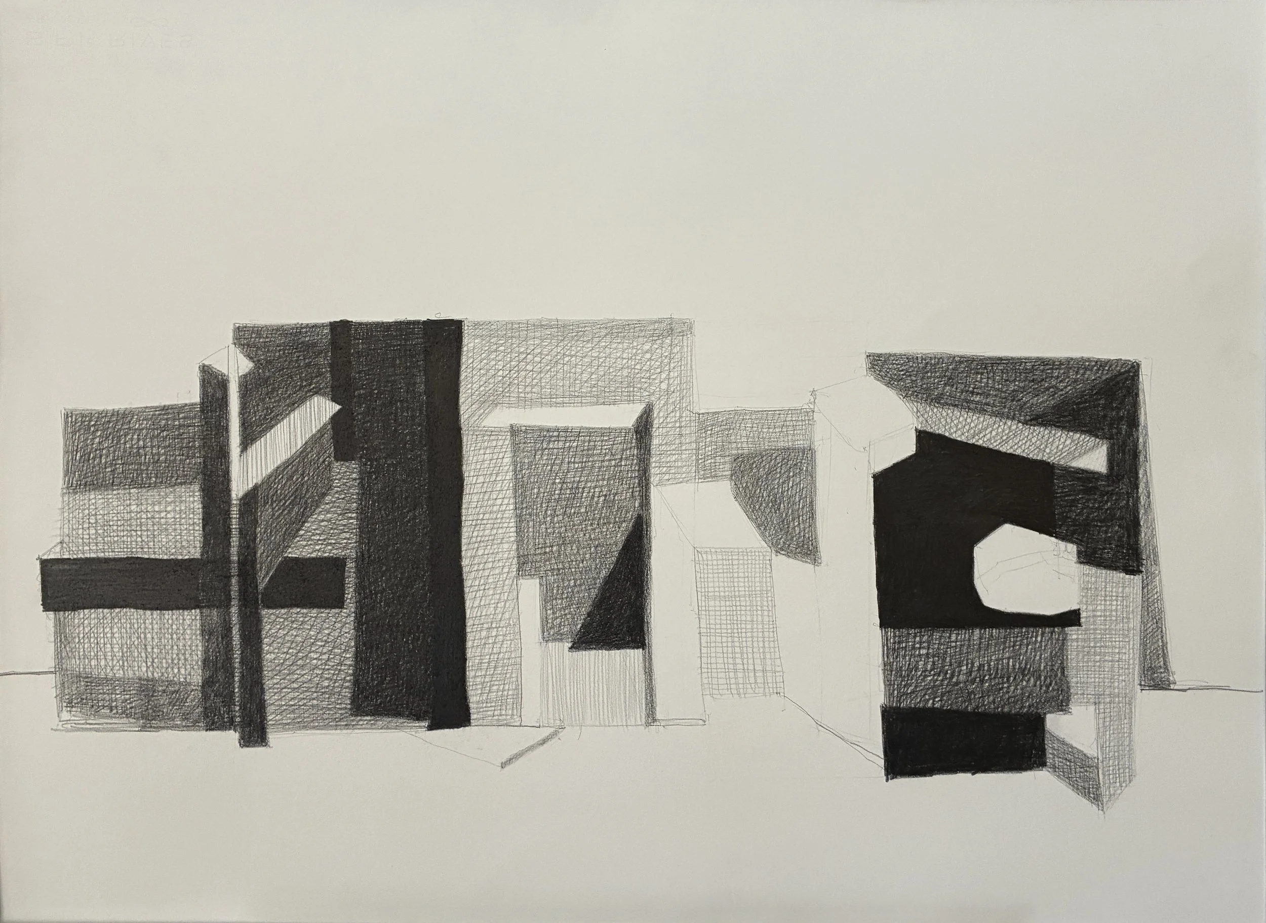 "Untitled 3", Graphite, 22" x 30", 2025