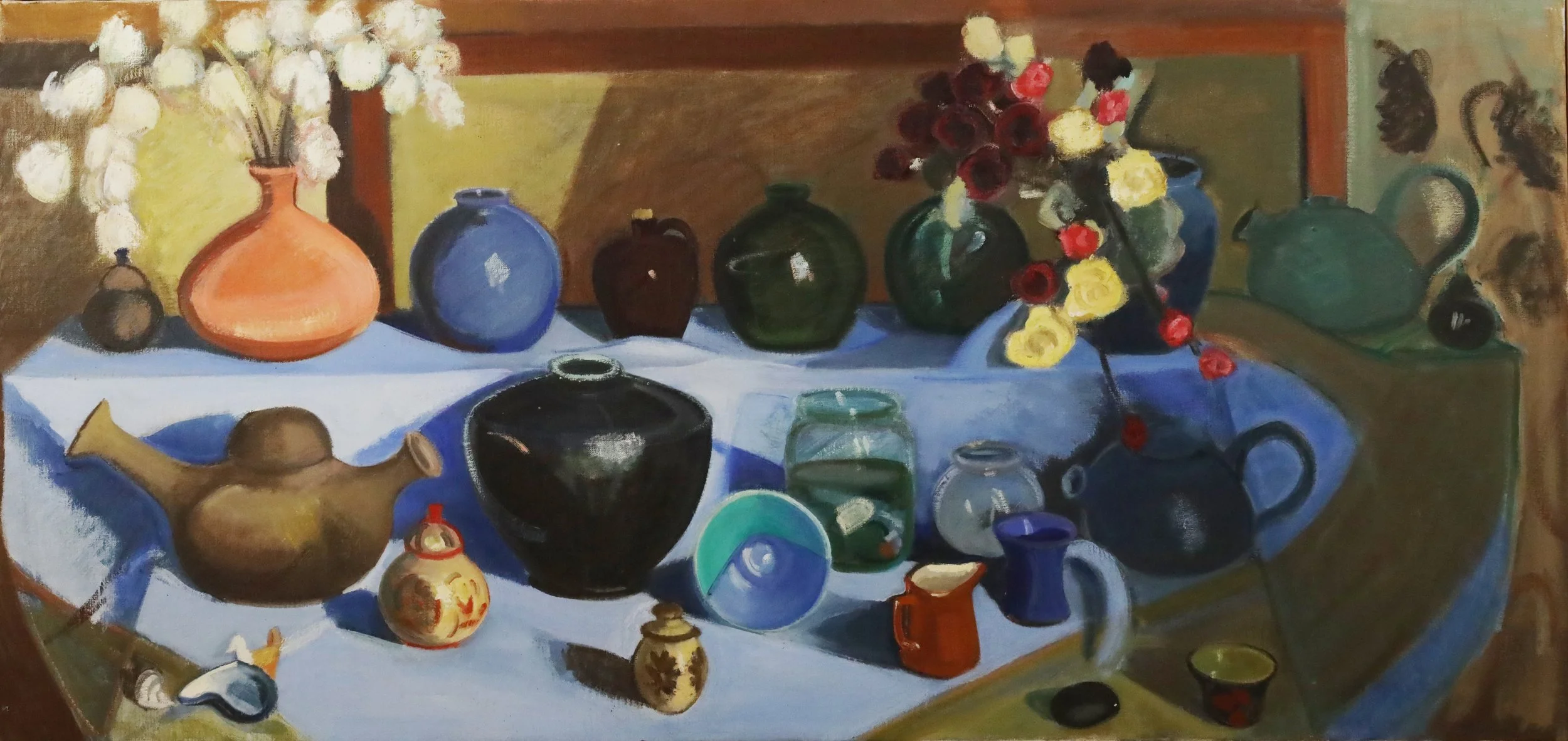 "Pot Still Life", Oil on Canvas, 32" x 48", 1980