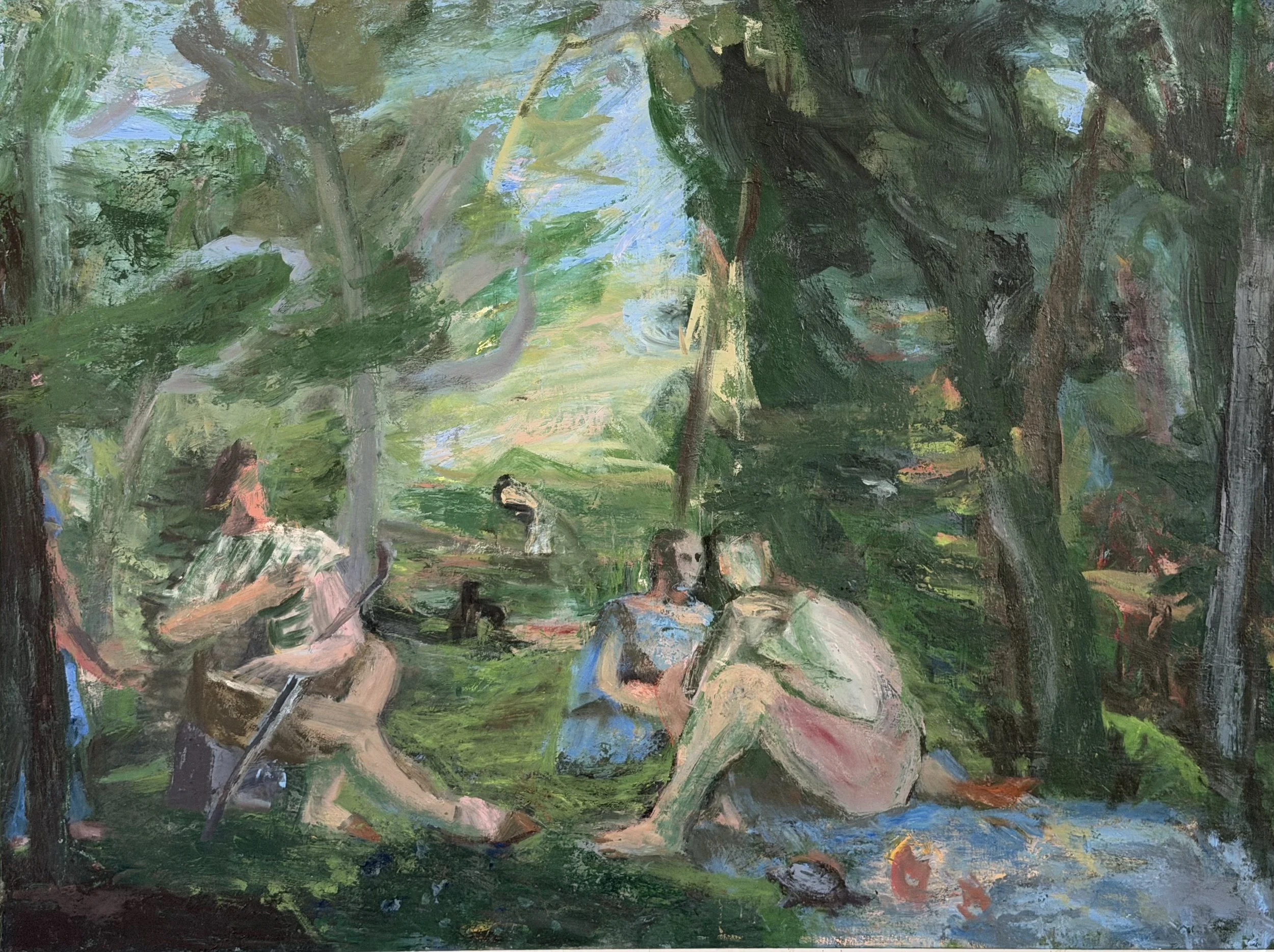 "Careless Afternoon", Oil on Linen, 36" x 48", 2025
