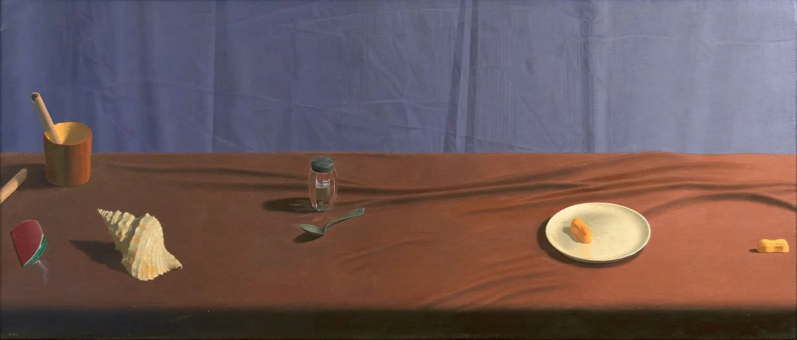Andrew Marcus, "Frugal Repast", Oil on Canvas, 42" x 14", 2009
