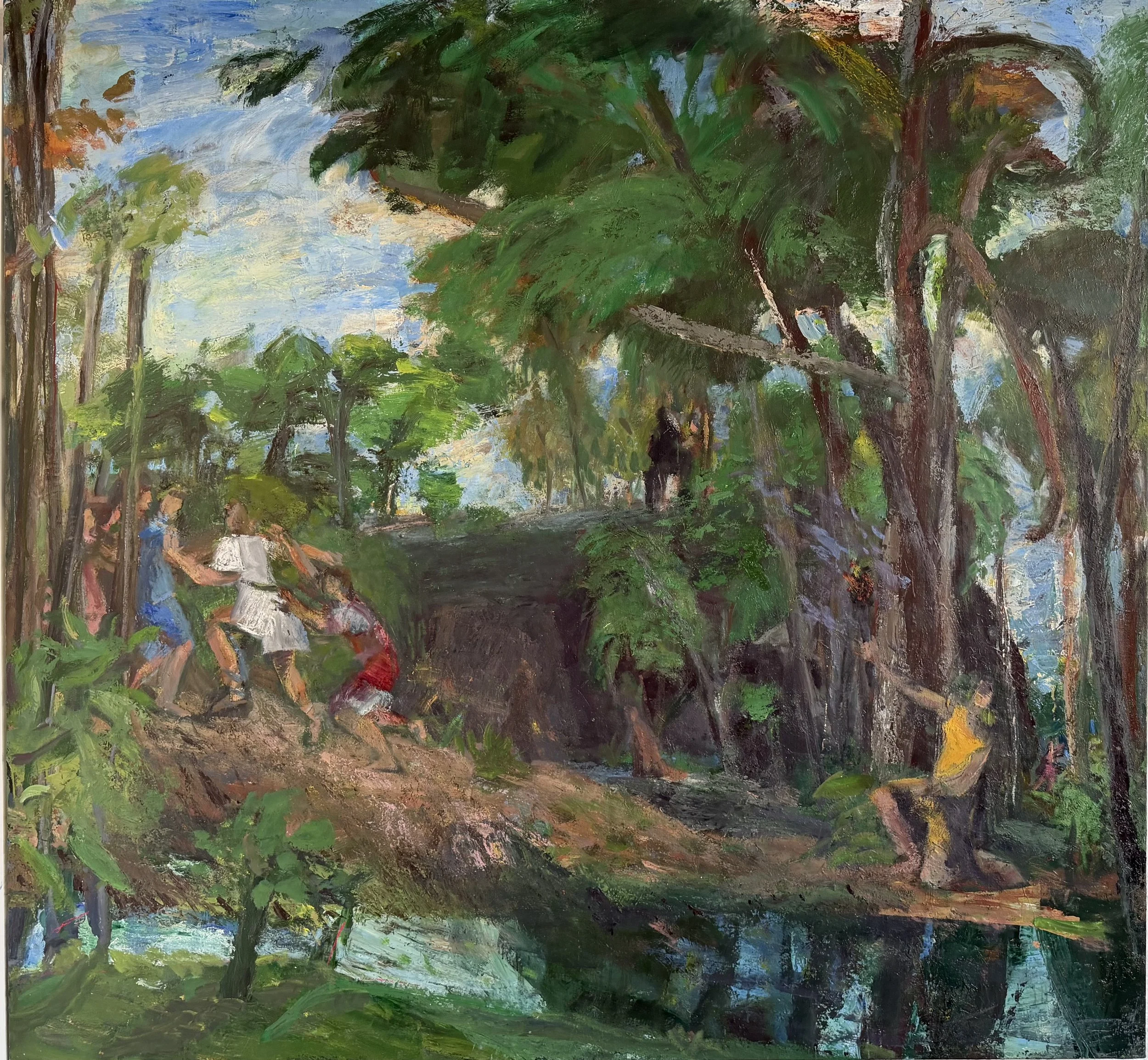 "Enchanted Forest", Oil on Linen, 71" x 76", 2025