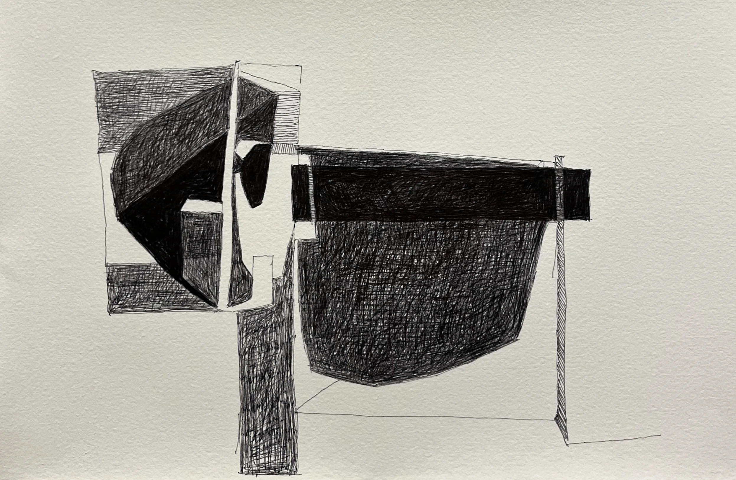 "Untitled 20", Ball Point Pen, 11" x 16", 2025