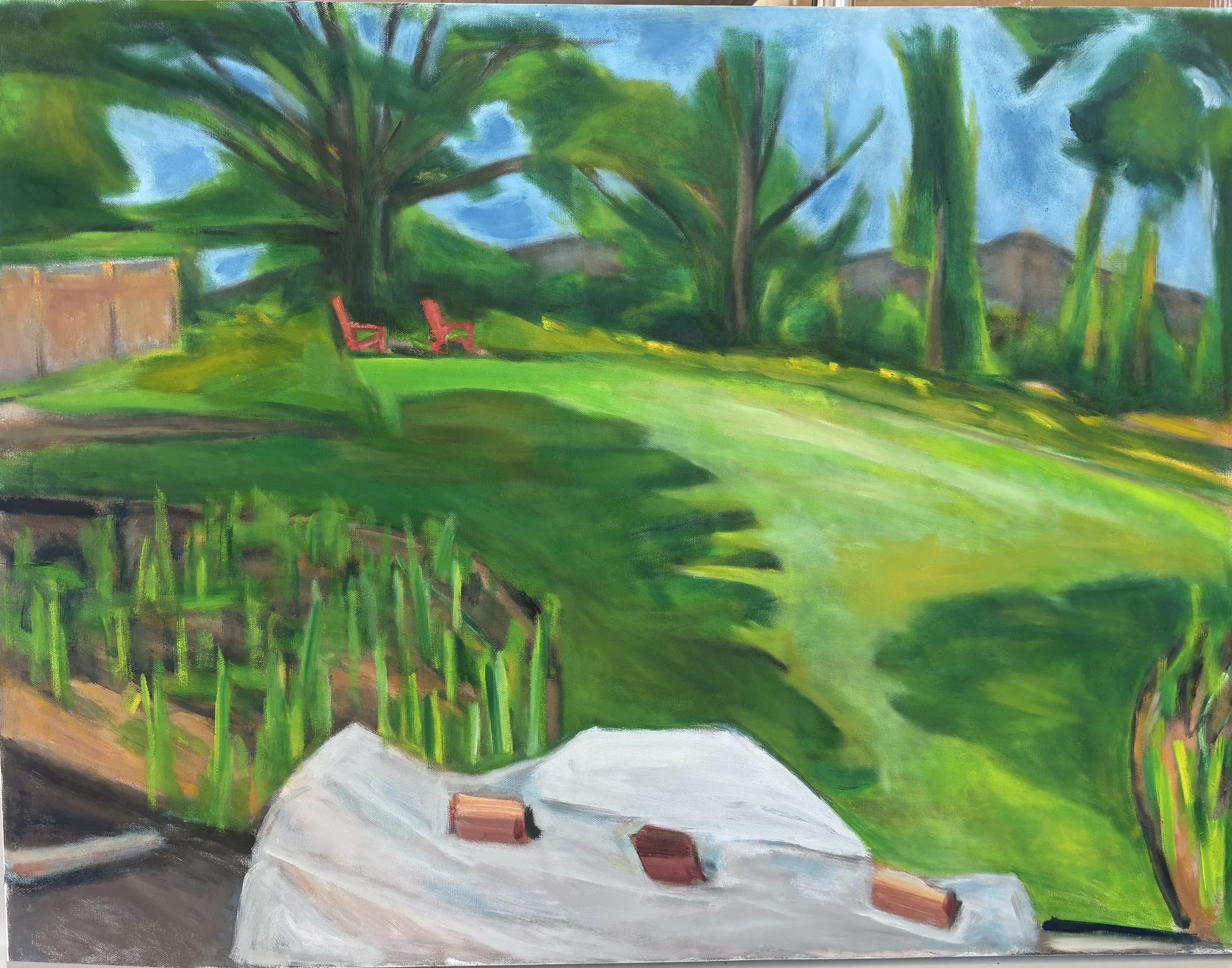 "Lawn", Oil on Canvas, 30”x40”, 2026
