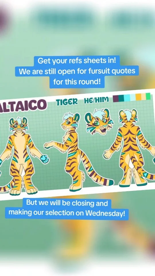 Quotes open until Wednesday! Check out our site for the quote form! Link in bio. #fursuit #fursuitmaker #fursuitcommission #fursuiter