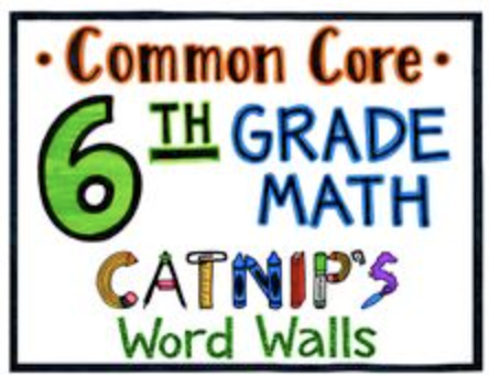 7th Grade Common Core Math Word Wall — Catnip's Word Walls