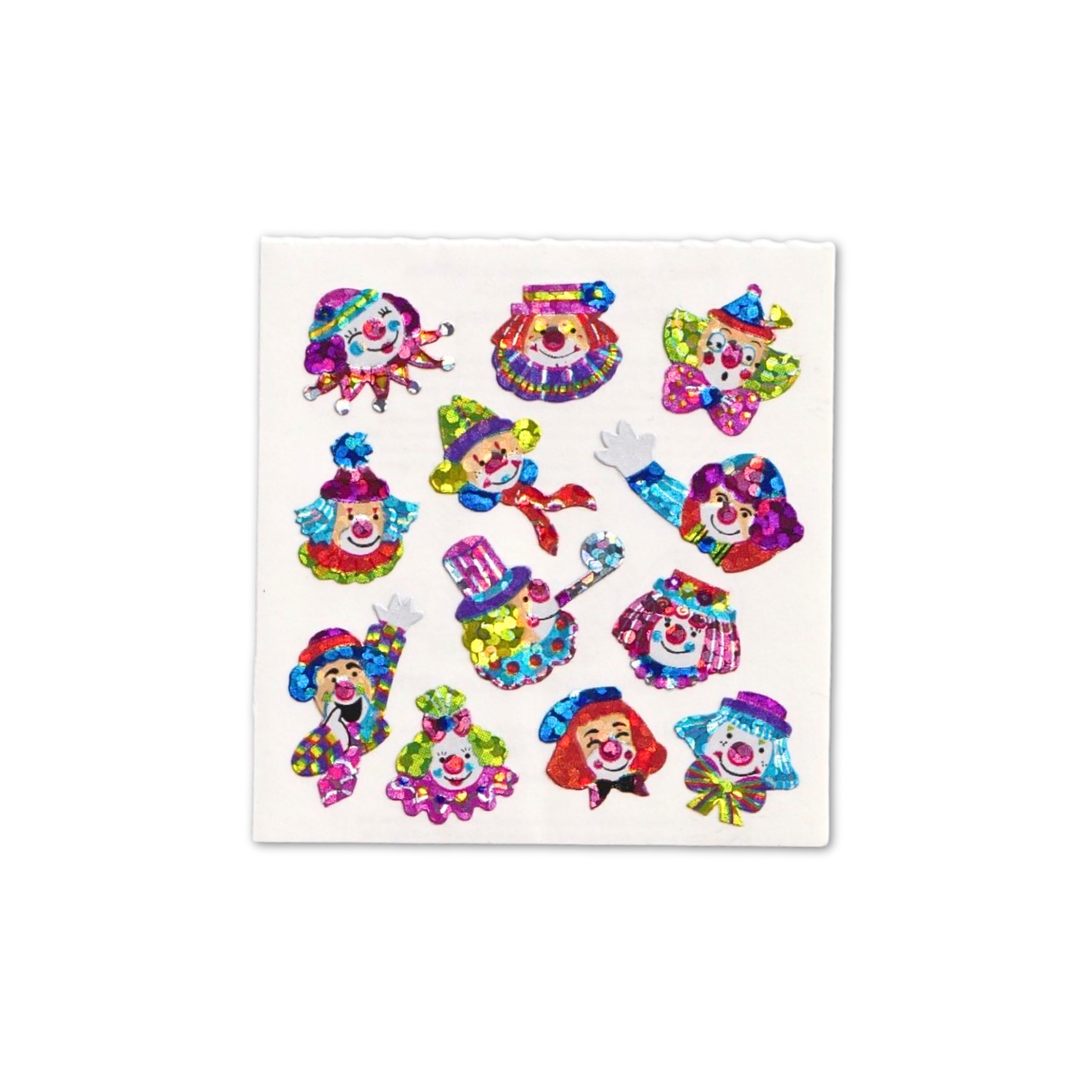 Vintage Sandylion Holographic Sparkle Clowns Mod
