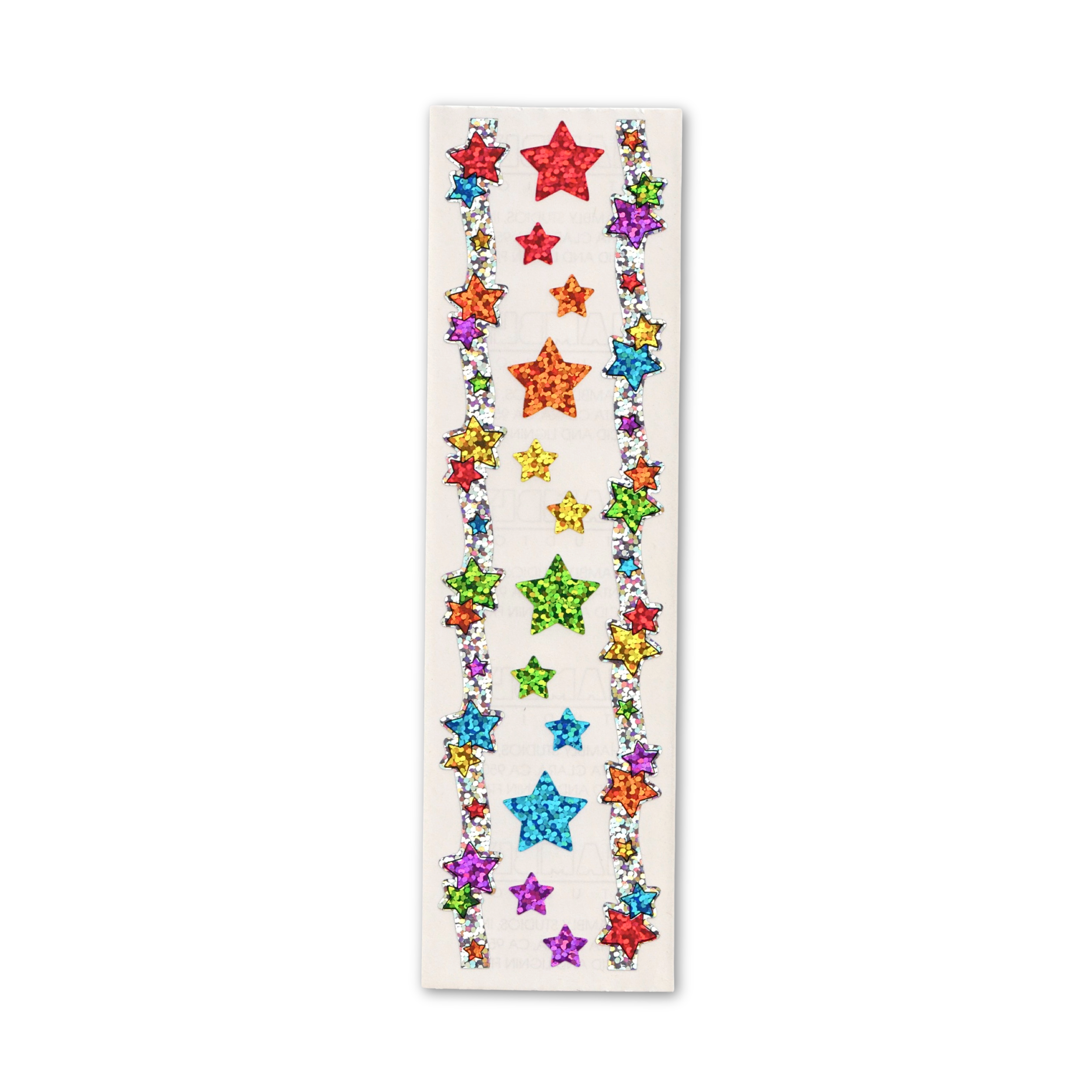 Vintage Hambly Holographic Sparkle Stars Borders and Icons Stickers