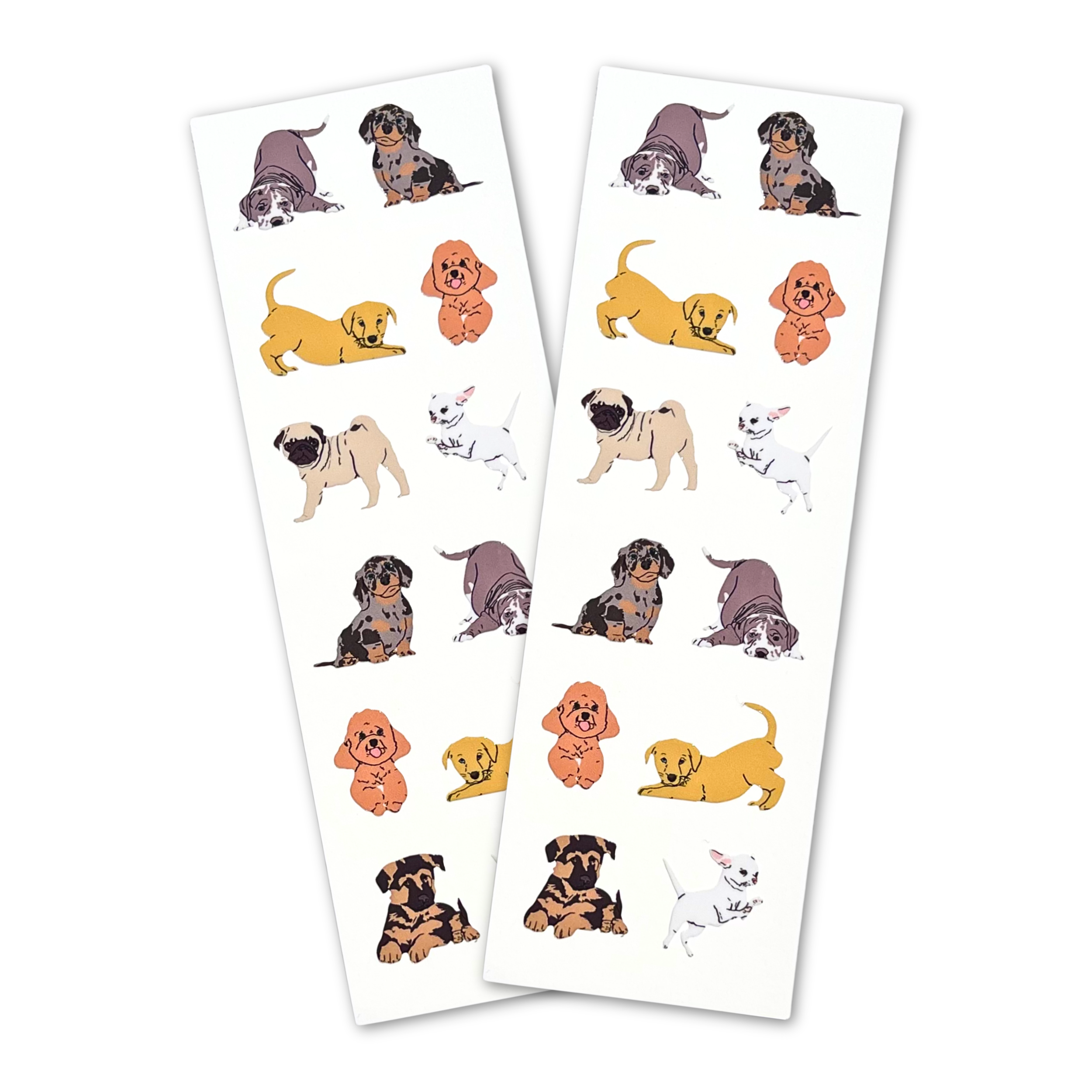 Micro Puppies Vintage Inspired Stickers