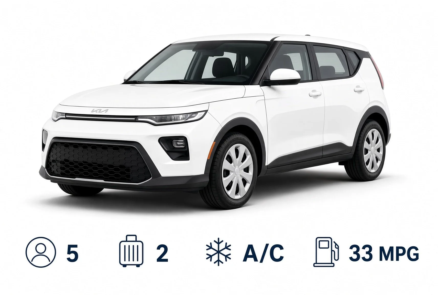 White Kia Soul rental Phoenix