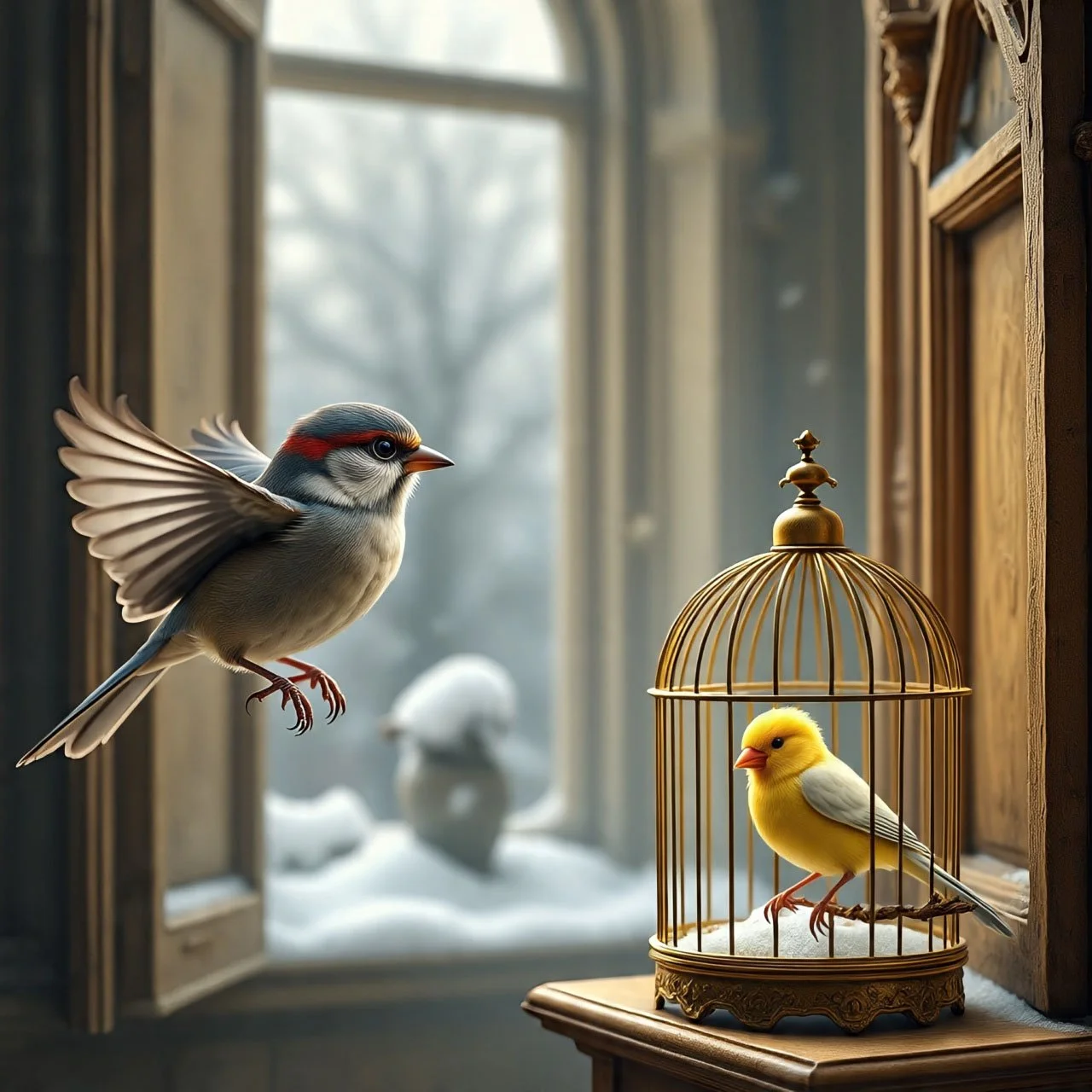 “Goodbye little yellow bird.” #One.