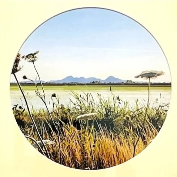 "‘estom yanim" by Mira Clark, existinspired.com.  Photograph, 12x12". 
___________________________________________
'estom yanim the Sacred Mountain is featured numerously in this VTA exhibit because of its importance in Nisenan cosmology. In Nisenan 