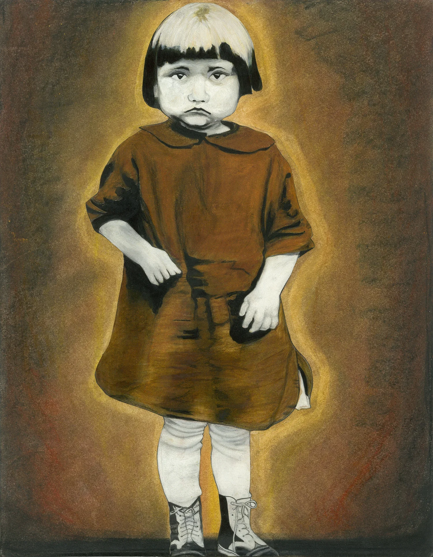 Carmel 1921-2014 by Alyssa Walz. Pencil, Ink & Pastel
___________________________________________
Carmel was born in Jackson California, her mother Mandy died from tuberculosis when Carmel was only 2 years old. She was then raised by a Southern Nisen