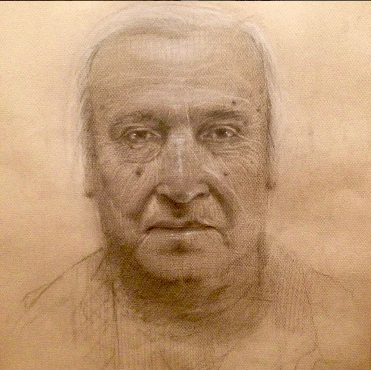 Richard B. Johnson by Jose Dominguez. 
Colored Pencils on Paper.
___________________________________________
Portrait of Nevada City Rancheria Nisenan Tribal Chairman Richard B. Johnson.