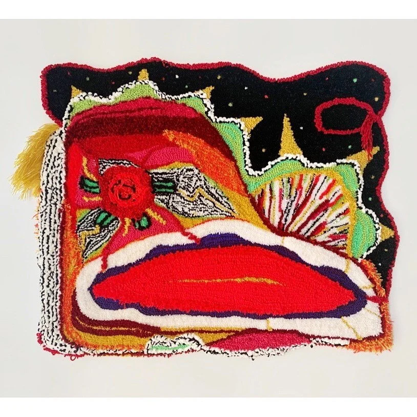 Set a reminder 🔔 on this post for our upcoming #virtualvisit with artist and member @anamafarina 🗓️

AND visit us this week at our Cultural Partner booth at @futurefairs to see this tufted &ldquo;painting&rdquo; in person!
&hellip;
Ana Maria Farina