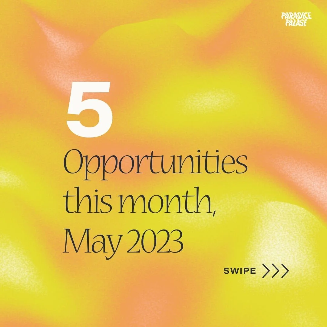 We compile a listing each month of opportunities across the US and Internationally for visual artists, writers, and curators. See this preview of our May Opps sent straight to our member's inboxes ☝️❤️