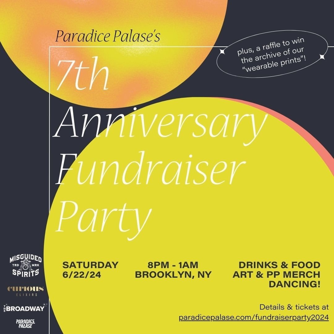 You&rsquo;re invited to our anniversary party! 🥳

On the occasion of our 7th anniversary (I know, we can&rsquo;t believe it either!) we are hosting a festive evening at our storefront building in Brooklyn, NY - complete with drinks, food, PP merch, 