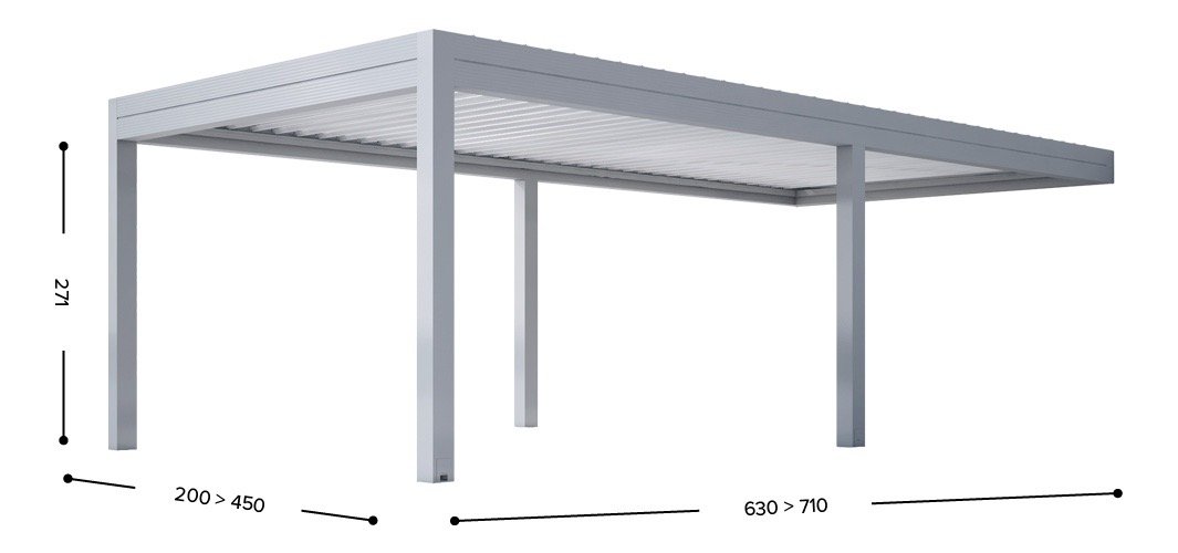 Gibus Med Twist Louvre Roof Bioclimatic Pergola - Configuration - Front Leaning - 4 Posts (1).jpg