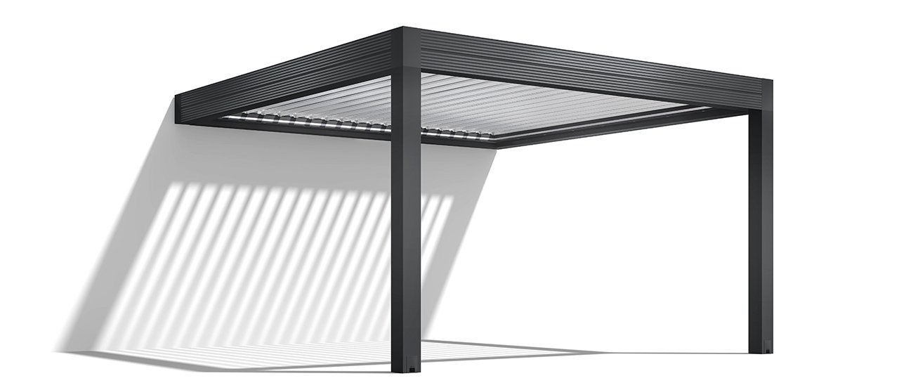 Gibus Med Twist Louvre Roof Bioclimatic Pergola - Frame - Anthracite-416 & Blades - White (1).jpg