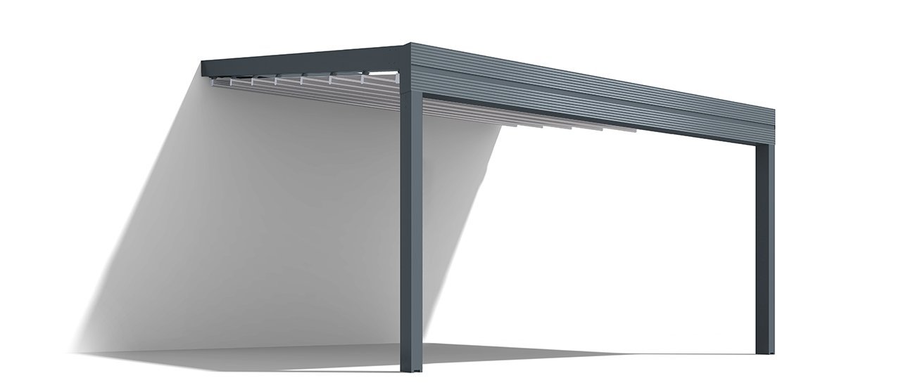 Gibus Med Quadra All Weather Slopped Fabric Roof Pergola - Anthracite Grey Ral 7016 Satin.jpg