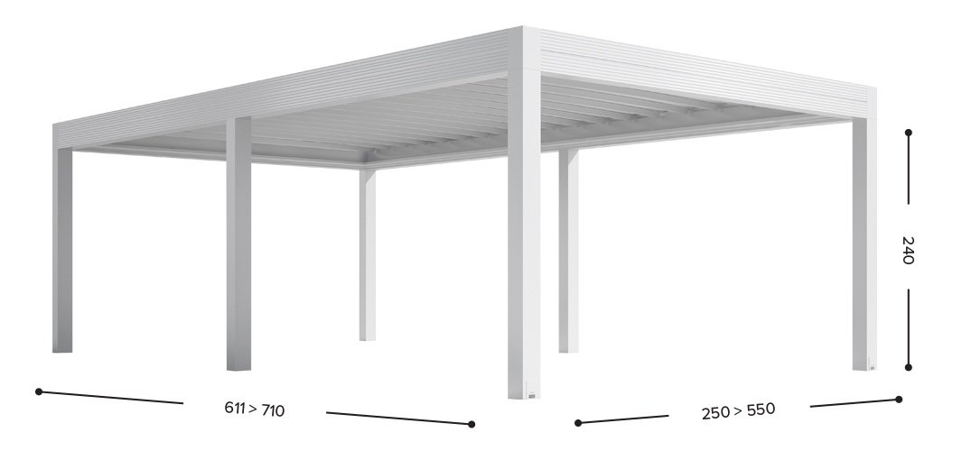 Gibus Med Zenit - All Weather Retractable Flat Roof Pergola & Canopy - Freestanding Island 6 Posts (1).jpg