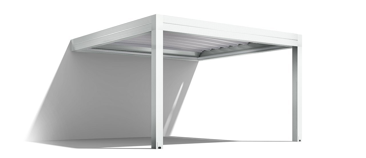 Gibus Med Zenit - All Weather Retractable Flat Roof Pergola & Canopy - Light Inox.jpg