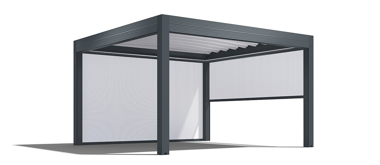 Gibus Med Azimut Retractable All Weather Roof Patio Garden Pergola - Anthracite Grey Ral 7016 Satin.jpg