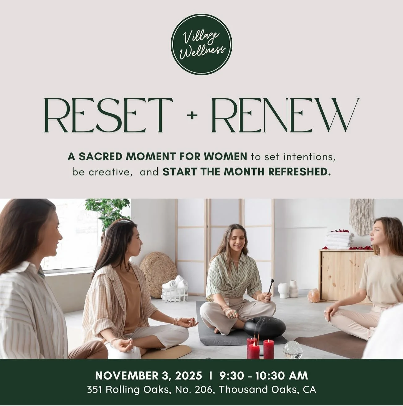 ✨Join us again on November 3rd to start the month  with more intention.  Use the link in our bio to register.
