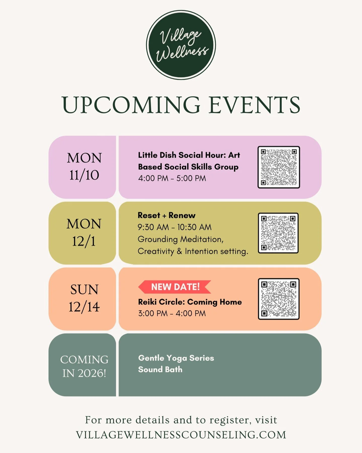 Don&rsquo;t miss our upcoming events! 

Use the link in our bio to register. We can&rsquo;t wait to see you there.