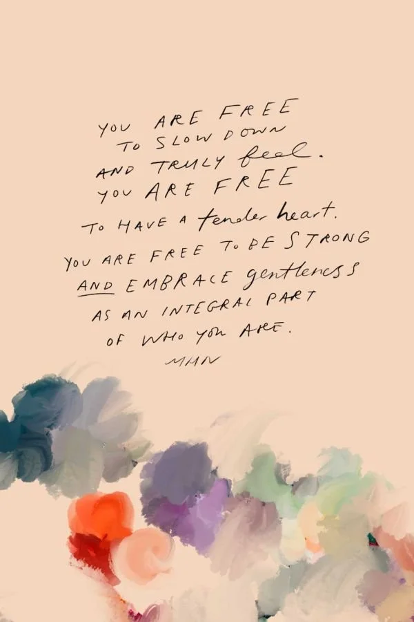 YOU ARE ALLOWED TO BE GENTLE WITH YOURSELF