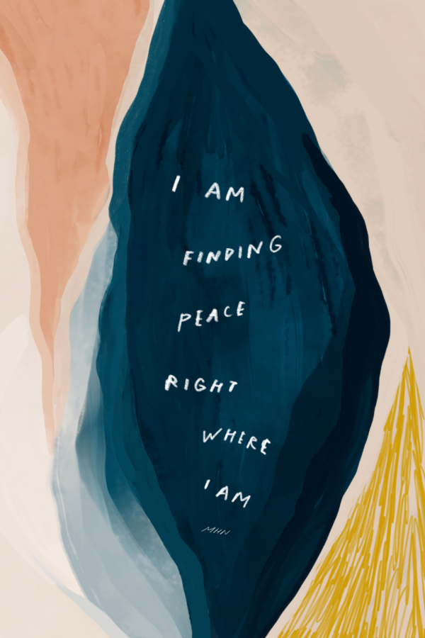 YOU WILL FIND PEACE RIGHT HERE, WITHIN YOU