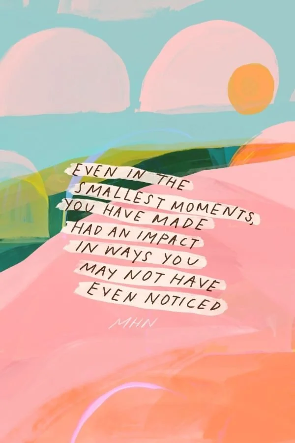 KEEP BEING PRESENT EACH DAY