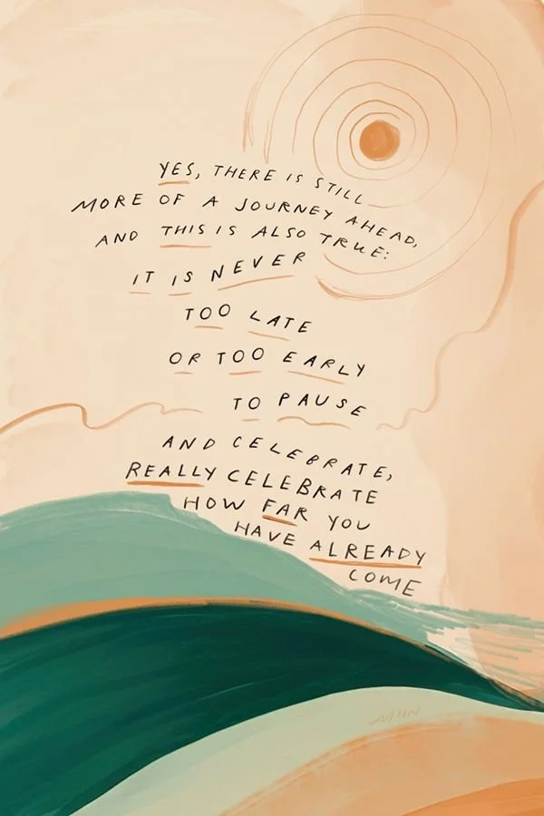 CELEBRATING HOW FAR YOU HAVE ALREADY COME