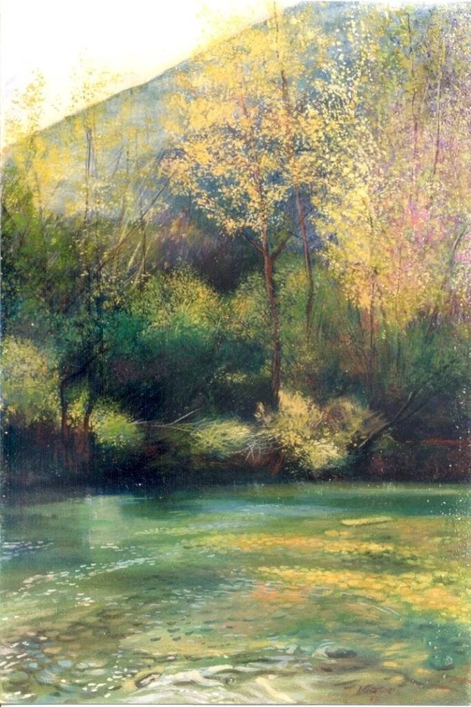 Oro nei riflessi. Olio su tela, 1993 Collezione privata, Rimini.