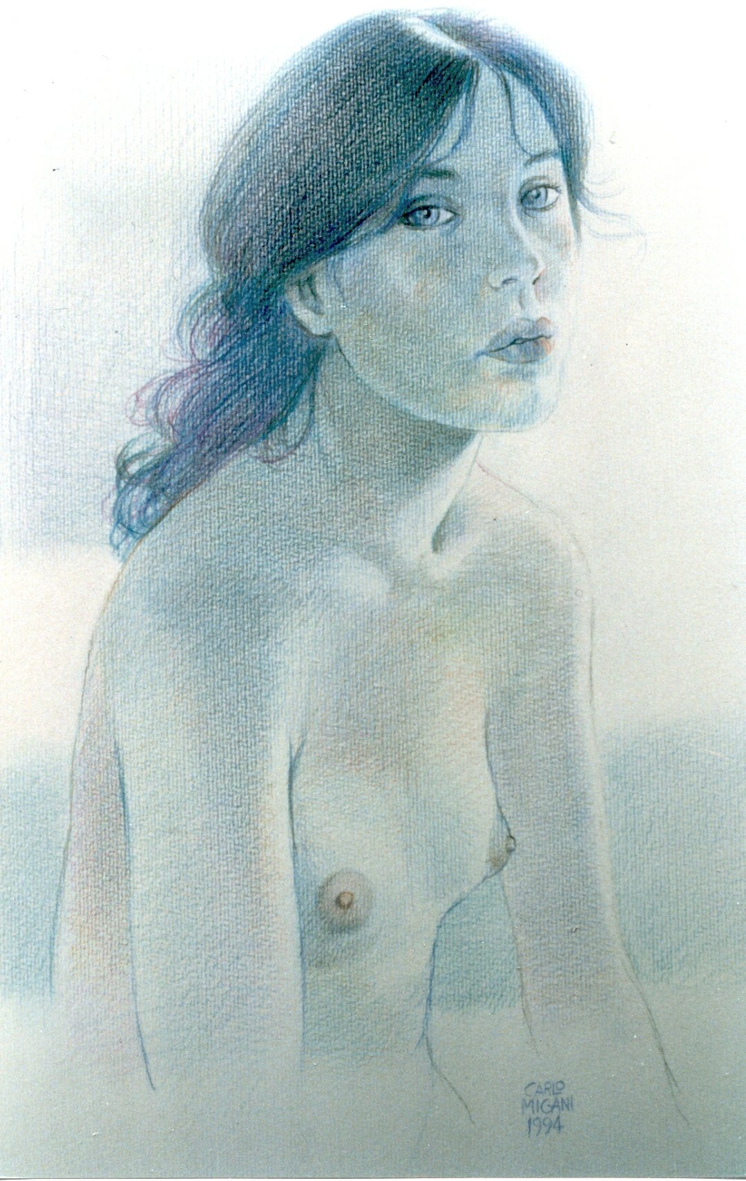 Studio di nudo. Matite su carta, 1994
