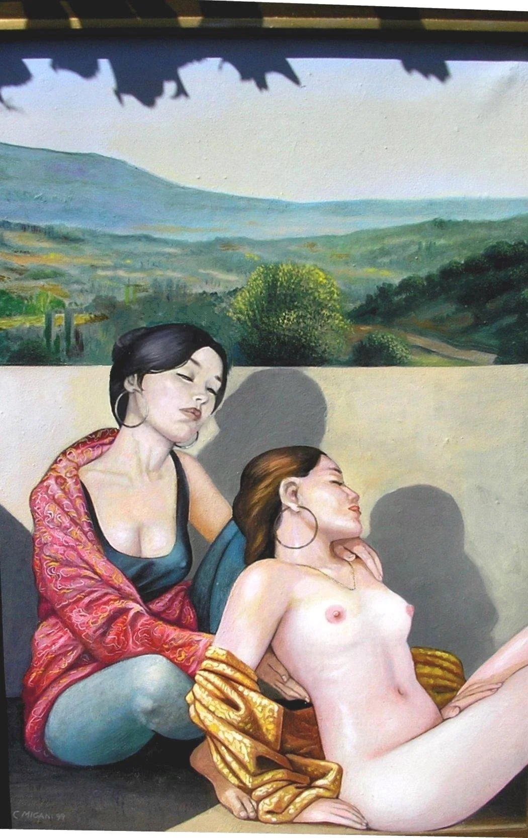 25 Settembre in Italia.
Olio su tela, cm 70x100,1999
