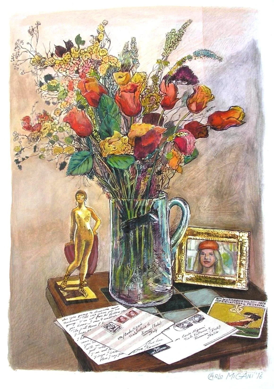 Due lettere di Karen. Acquerelli, matite e china su carta, 2016