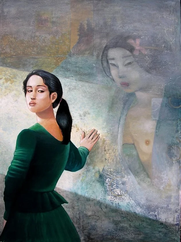 Frammenti. Olio su compensato, 1993-collezione privata