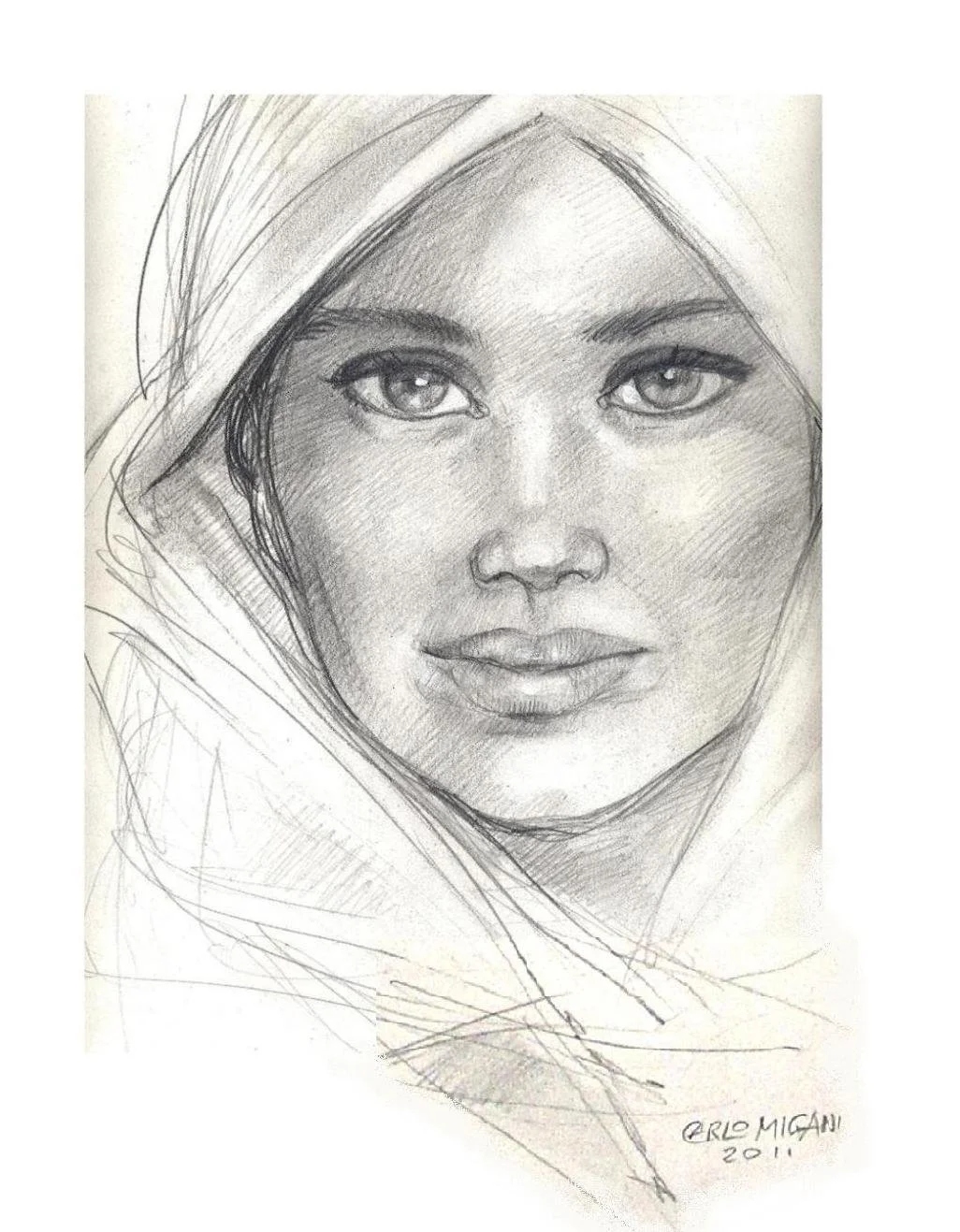 Myriam di Nazareth - Disegno su carta, 2011