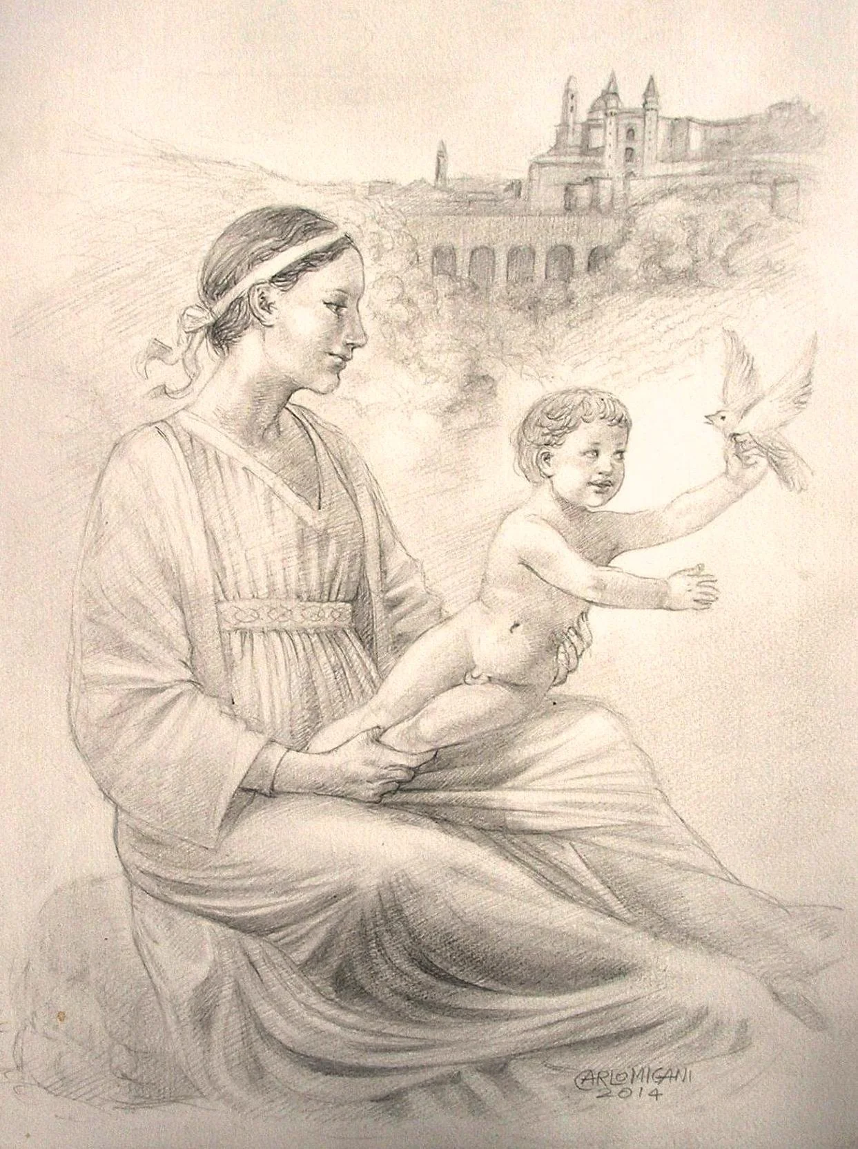 Studio per Madonna di Urbino. Disegno 2014