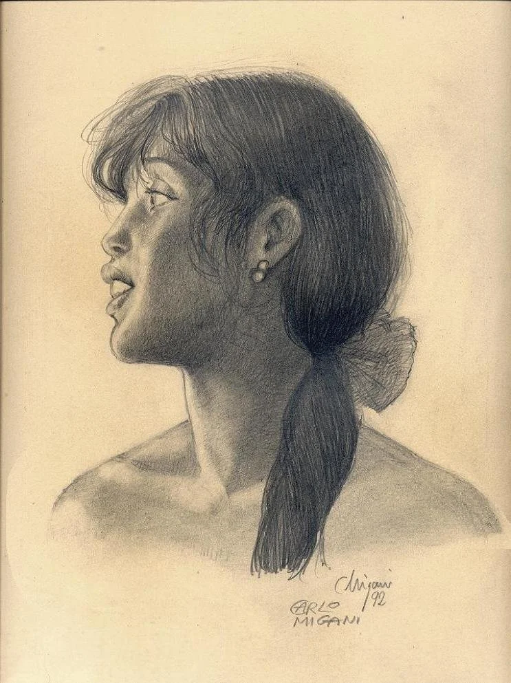 Marina. Matite su carta avorio, 1992