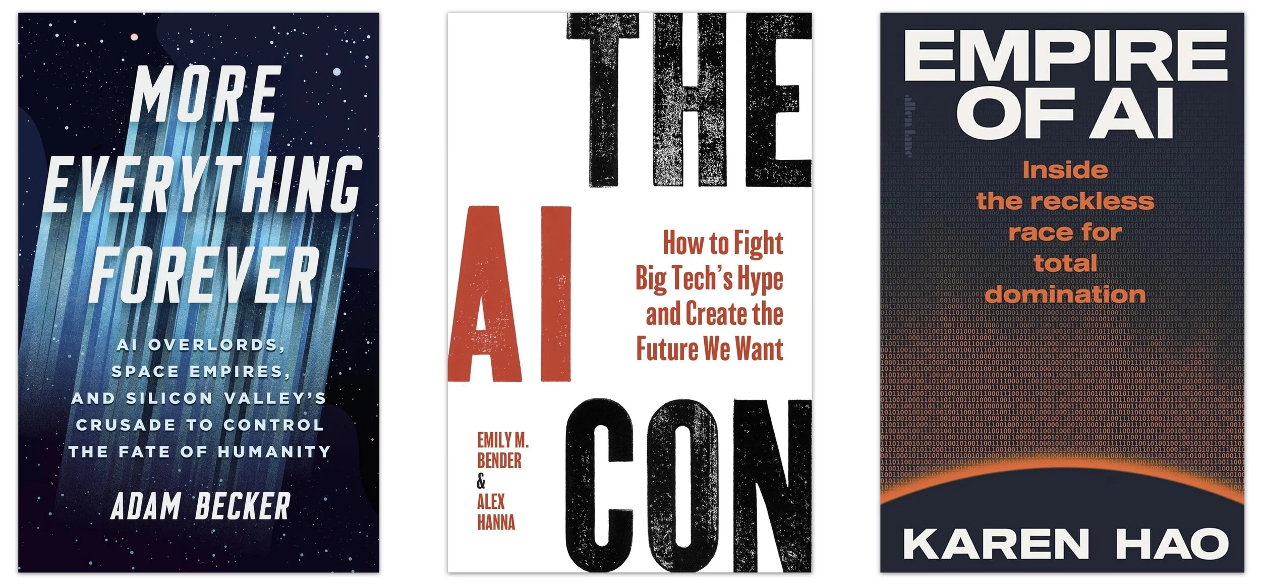 Image of three AI books