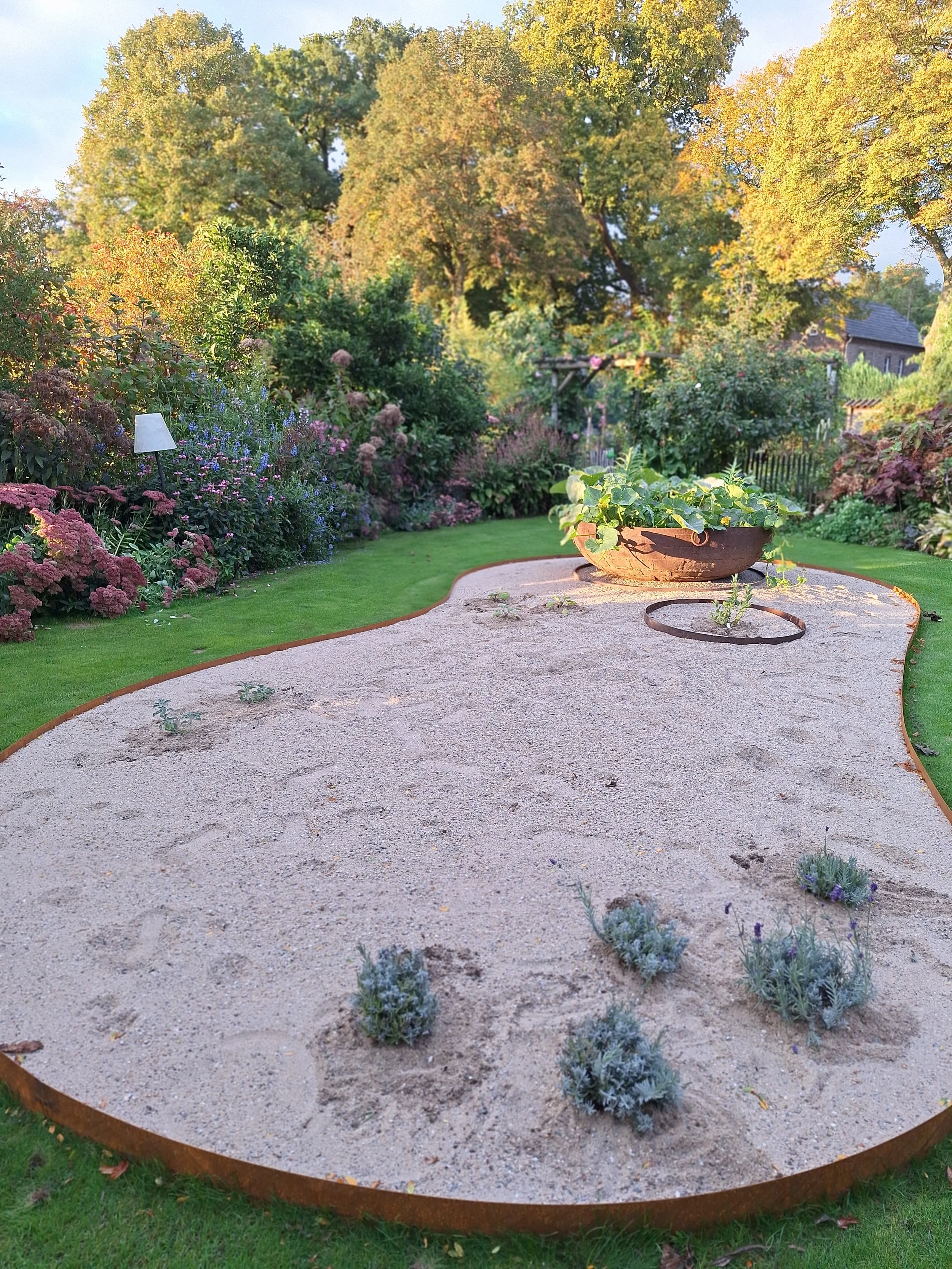 Das Sandbeet - unser Projekt II in 2025 - wir sind gespannt, wie es sich entwickelt.